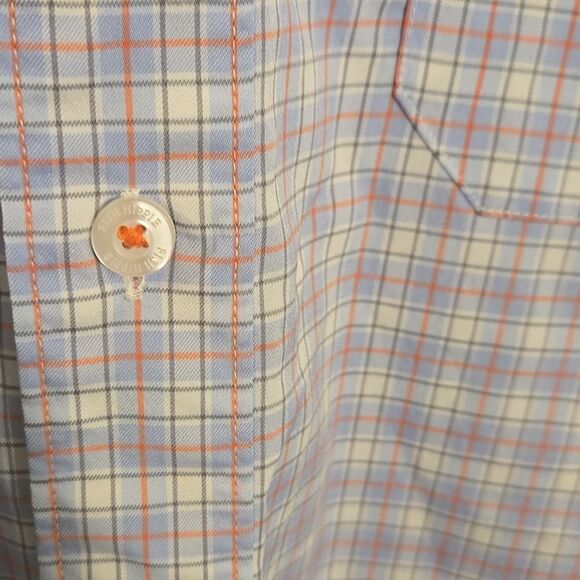 Mens long sleeve fish hippie button down shirt size medium - Picture 6 of 7